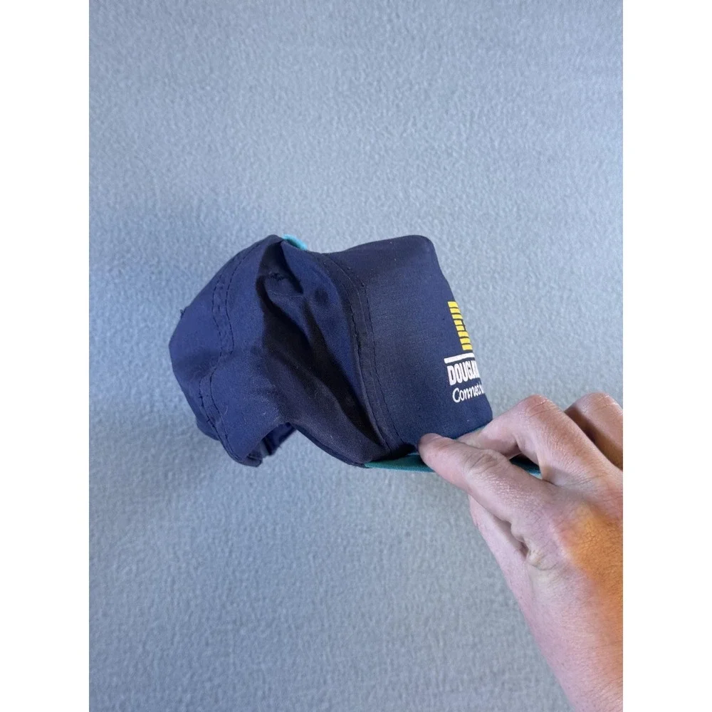 Douglas Battery Hat Cap Snap Back Mens One Size‎ Blue Teal Twill Advertising